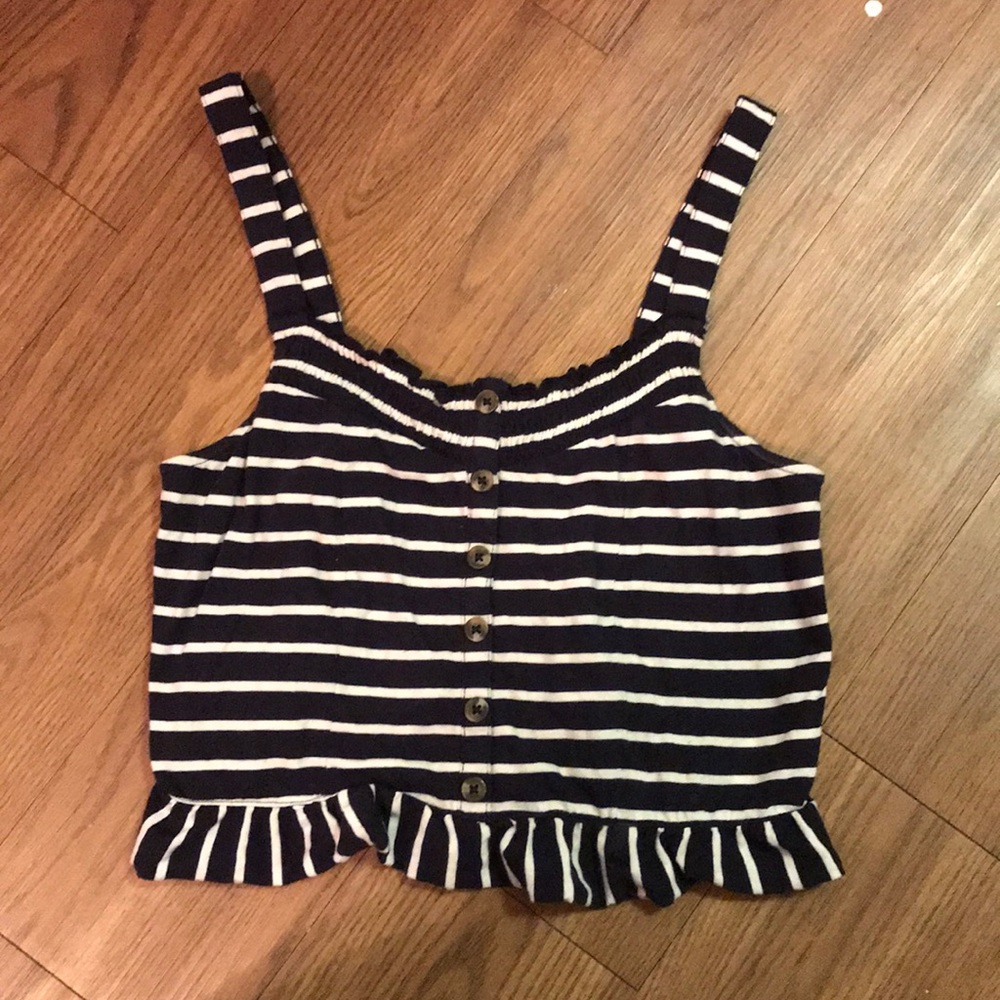 AE striped crop top